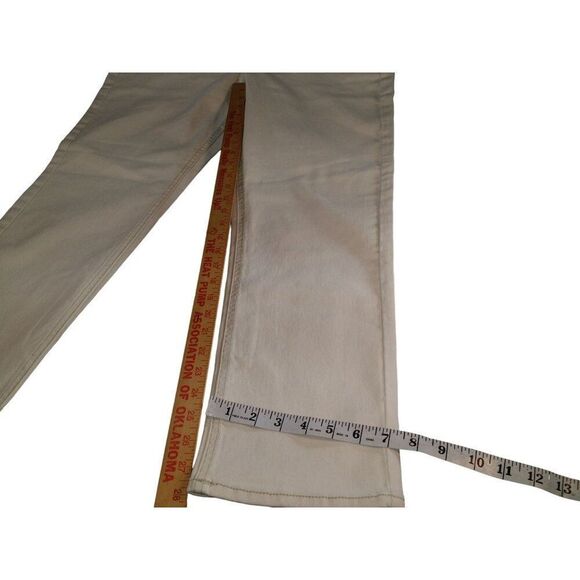 Seven7 Jeans Slim Straight Jeans Women Sz 12 White Denim Everyday Boho - Picture 5 of 9